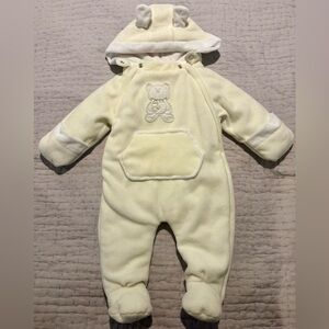 Fleece Baby Snowsuit 0-3 Months Small Wonders Easy On Unisex